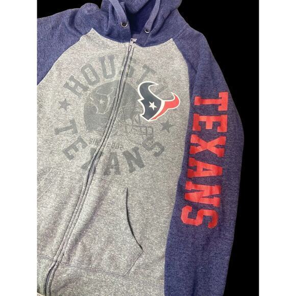 NFL HOUSTON TEXANS HOODIE WOMEN'S SIZE MEDIUM FULL ZIP UP POCKETS - Picture 7 of 10